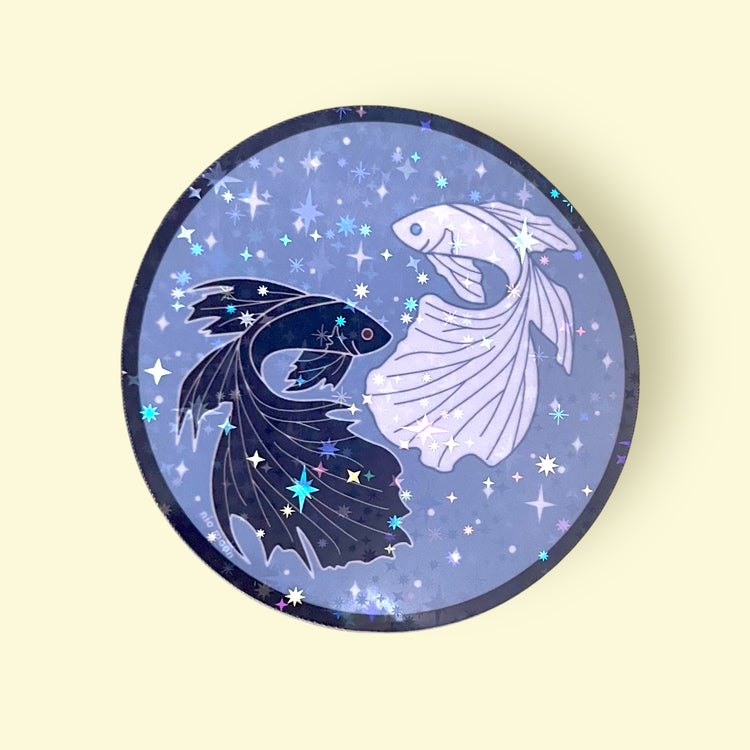 "My One and Only" Betta Fish Holographic Vinyl Sticker