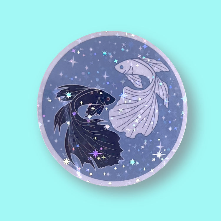 "My One and Only" Betta Fish Holographic Vinyl Sticker